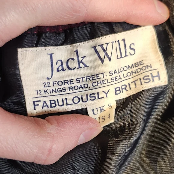 Jack Wills Red and Black Plaid Mini Skirt - Picture 2 of 3